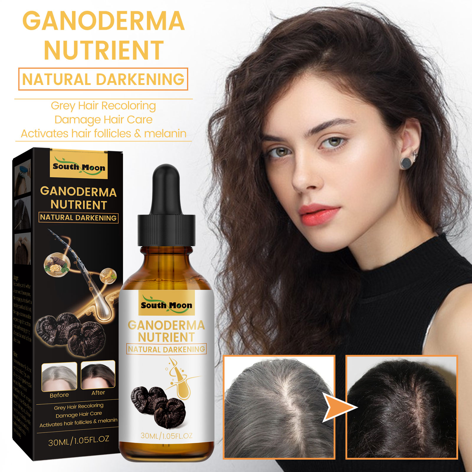블랙 가노더마 루시덤 헤어 리퀴드 클린 두피 먼지, 탈 - Root Stimulator Liquid 리뷰 및 가격