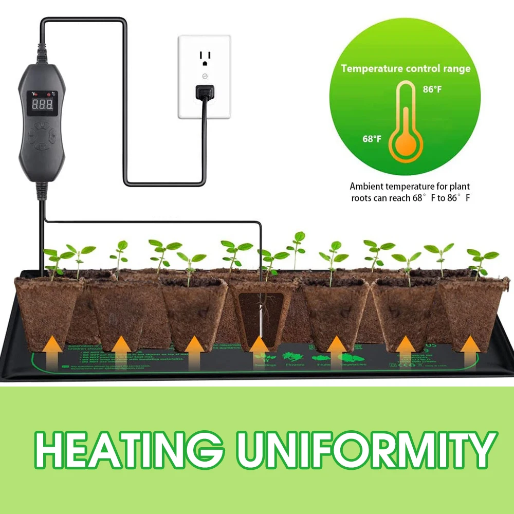 조절식 온도조절기 묘목 난방 매트, 실내 종자 스타터  - Heat Mat Seedling 리뷰 및 가격
